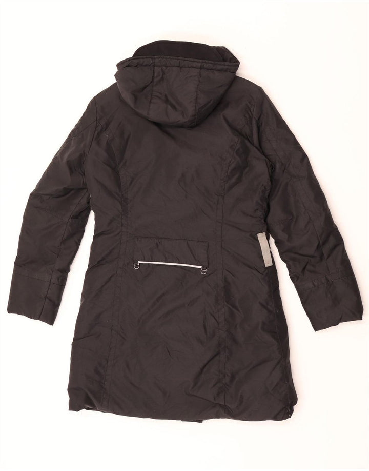 PEUTEREY Damen-Parka mit Kapuze, EU 40, mittelschwarz