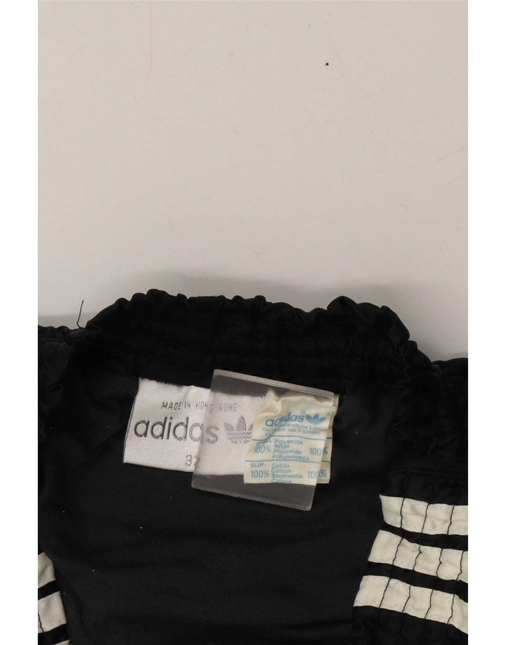 Adidas Damen Sportshorts UK 14 Large Schwarz Polyamid
