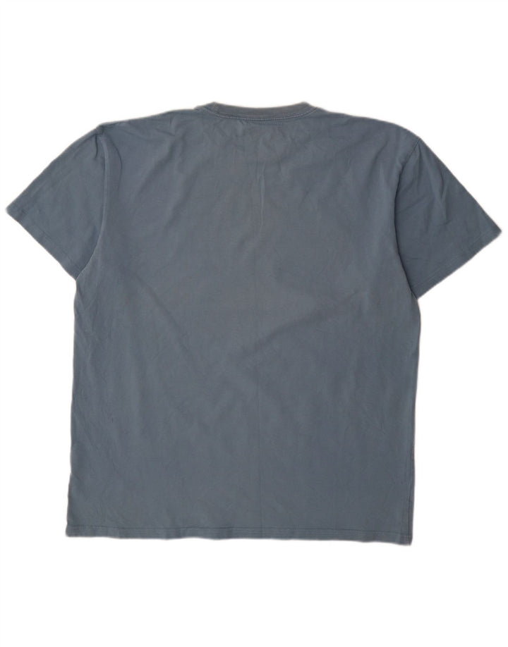 Carhartt Herren T-Shirt Top XL Blau Baumwolle