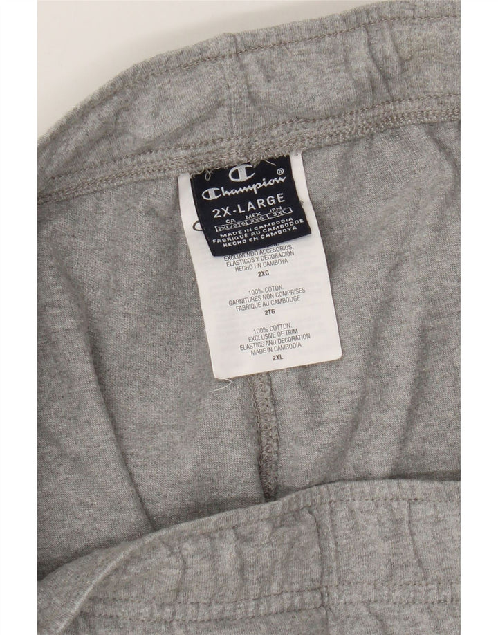 Champion Herren-Trainingshose 2XL, grau gefleckte Baumwolle