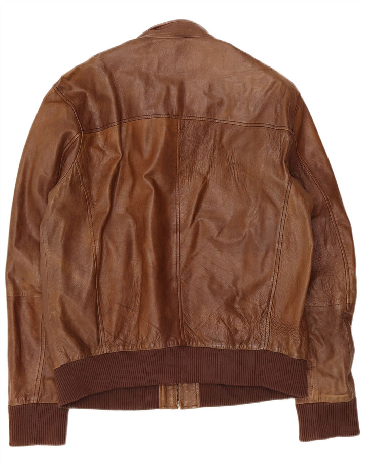 Conbipel Herren Lederjacke IT 54 2XL Braunes Leder