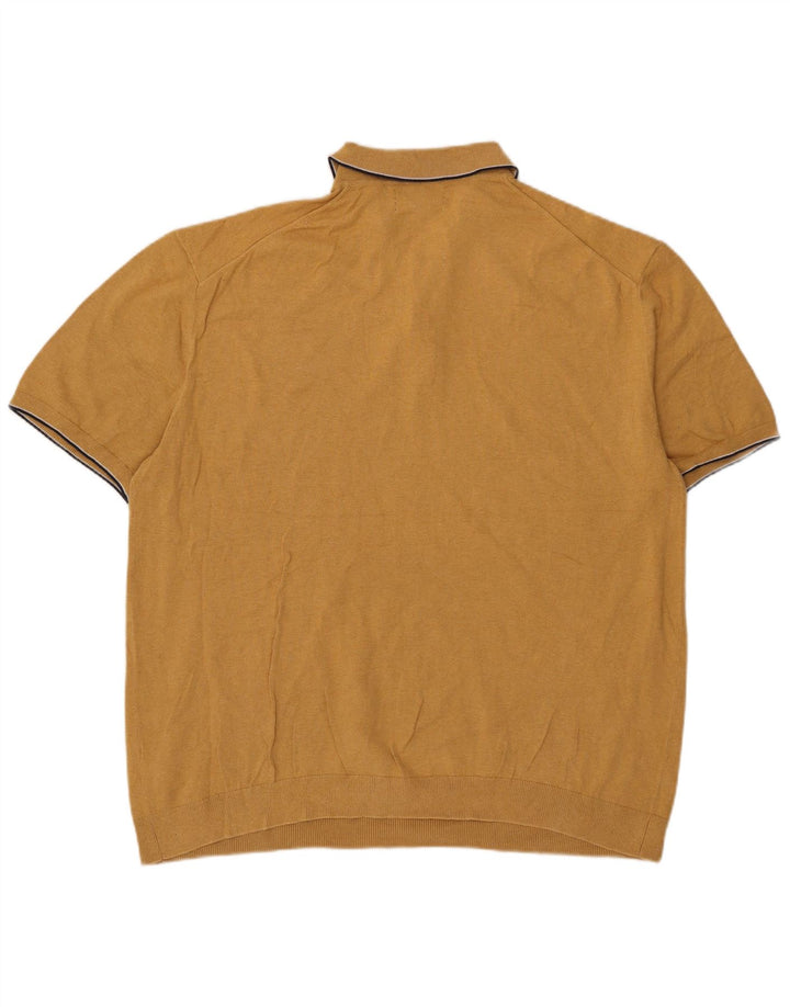Marks & Spencer Herren Poloshirt 2XL Gelb Baumwolle