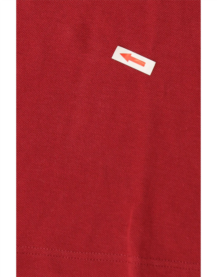 Fred Perry Herren-Poloshirt, groß, Burgunderrot, Baumwolle