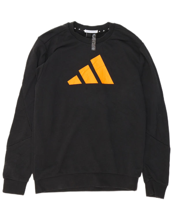 Adidas Herren Graphic Sweatshirt Pullover Small Schwarz Baumwolle