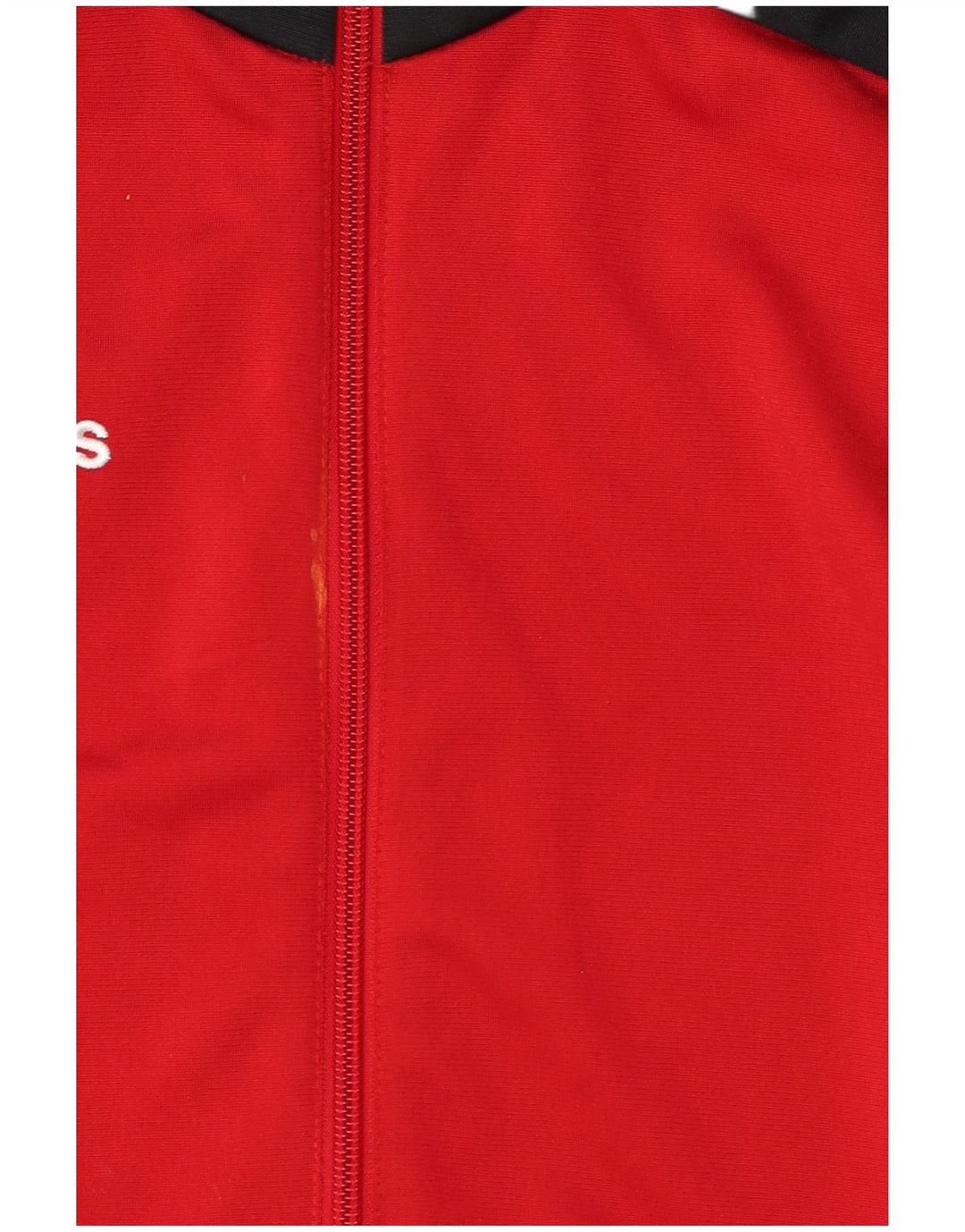 Adidas Herren-Trainingsanzug-Top-Jacke, klein, rotes Farbblock-Polyester