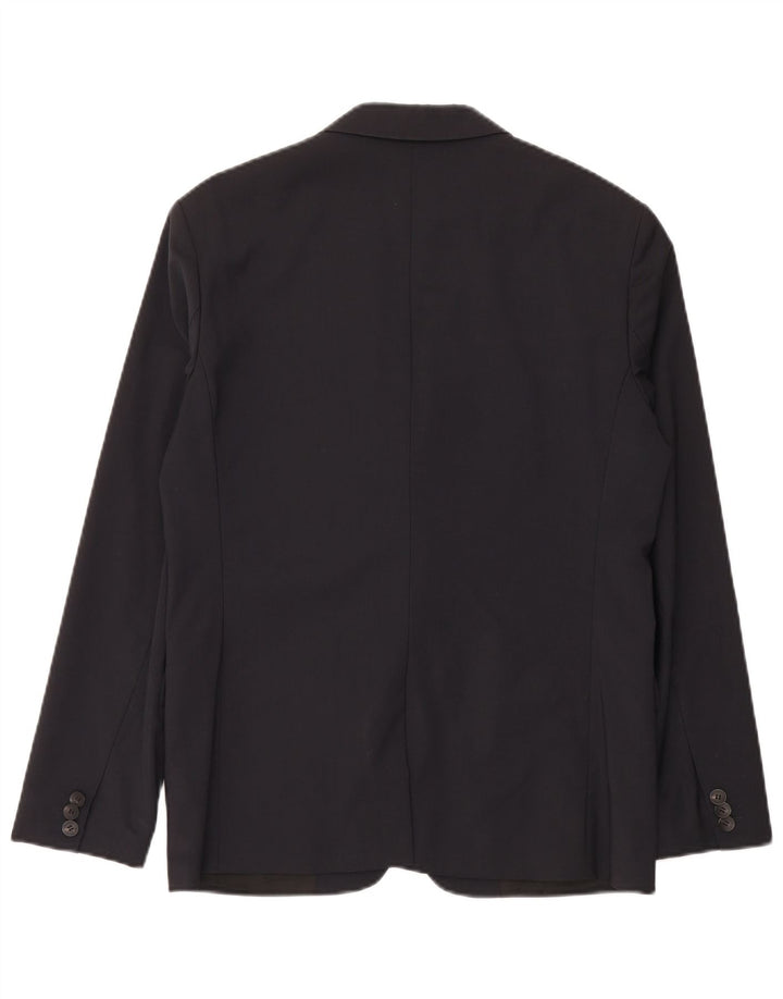 Calvin Klein Herren-Anzug mit 2 Knöpfen, 2-teilig, IT 50, Größe L, W34, L33, schwarze Wolle