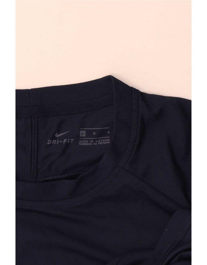 Nike Herren Dri Fit T-Shirt-Oberteil, groß, Marineblau, Farbblock