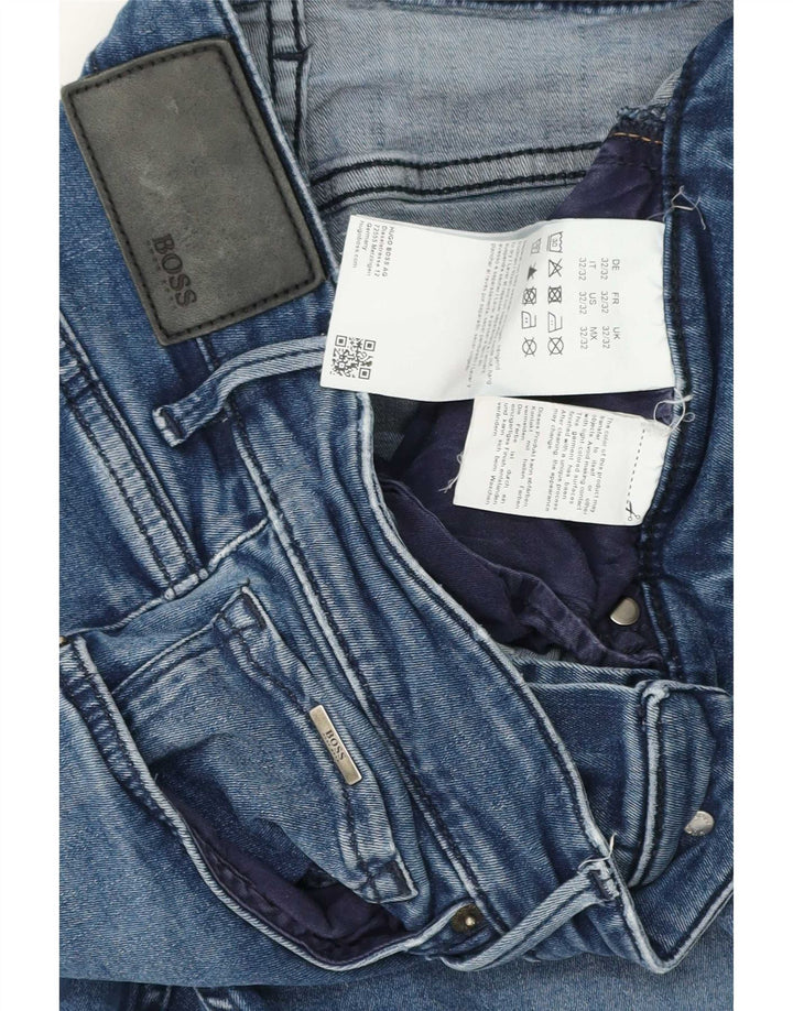 Hugo Boss Damen Slim Jeans W32 L32 Blaue Baumwolle