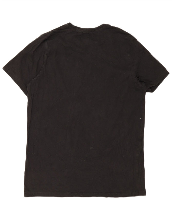 Tommy Hilfiger Herren T-Shirt Top Medium Schwarz Baumwolle