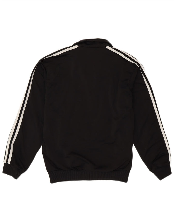 Adidas Jungen Trainingsanzug Top Jacke 11-12 Jahre Schwarzes Polyester