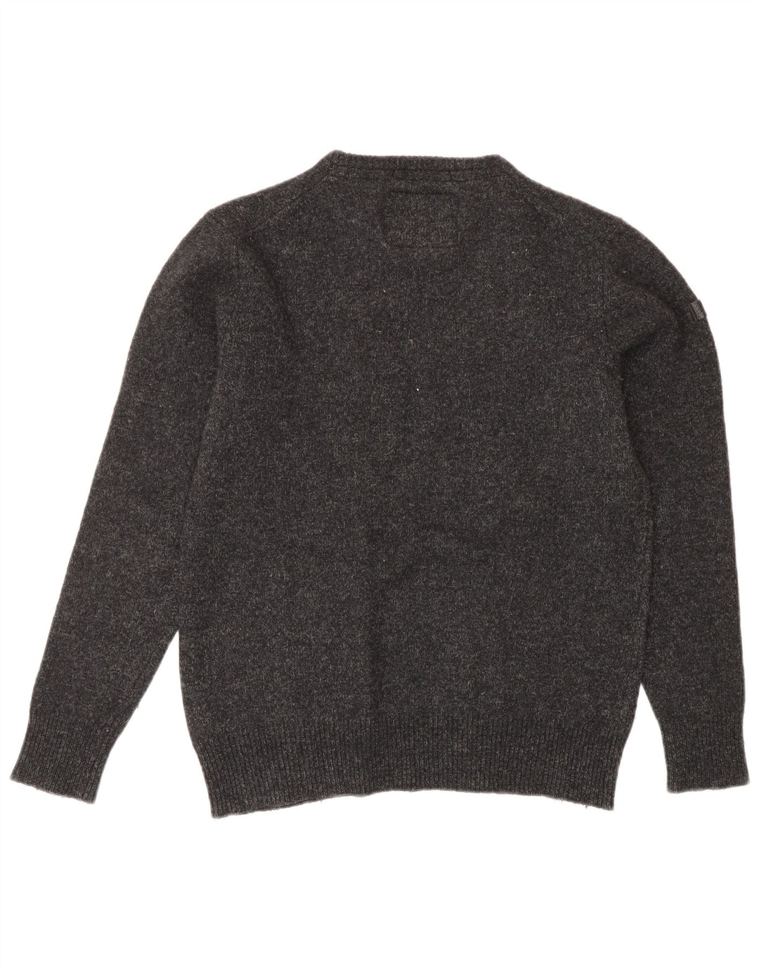 Superdry Damen-Pullover mit Rundhalsausschnitt, UK 14, Größe L, Grau meliert