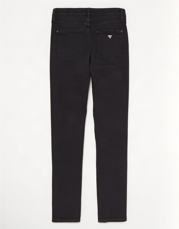Guess Damen Super High Rise Skinny Jeans W29 L28 Schwarze Baumwolle