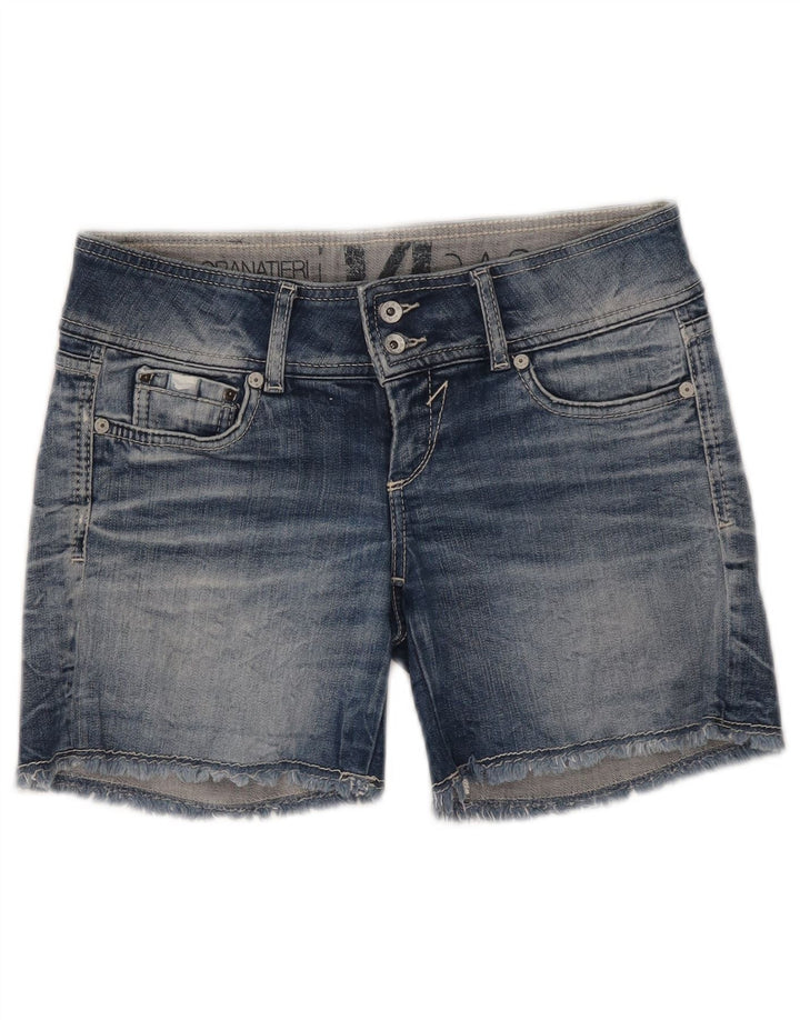 GAS Damen Jeansshorts W27 Small Blaue Baumwolle