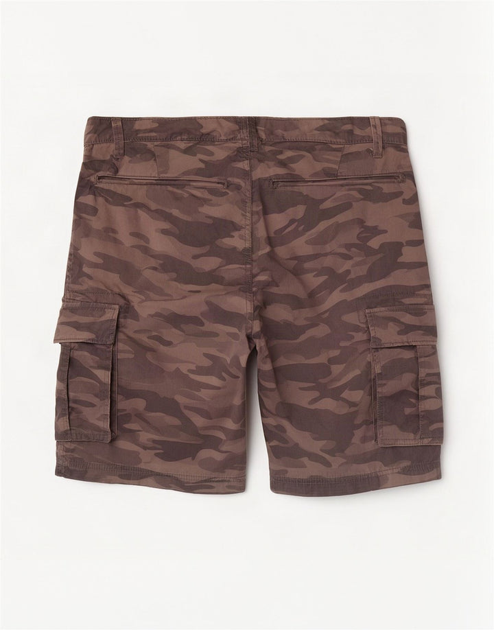 In Extenso Herren Regular Cargo Shorts W36 Große graue Camouflage-Baumwolle