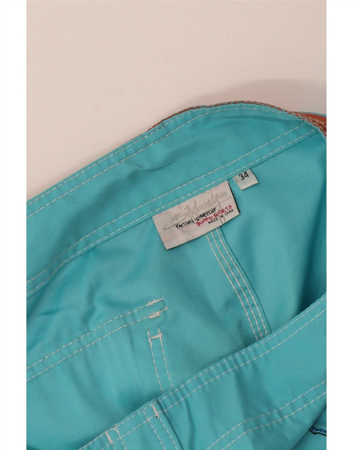Billabong Herren-Badeshorts mit Grafik, groß, blaues Blumenmuster, Polyester