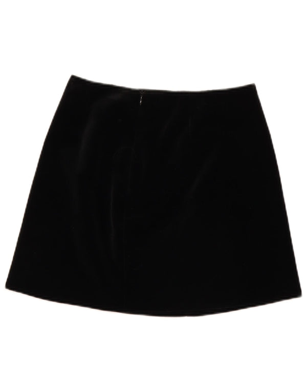 Moda Dossier Damen Mini-Cordrock IT 42 Medium W28 Schwarz