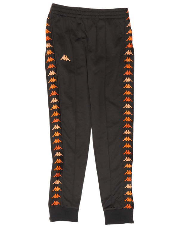 Kappa Womens Graphic Trainingshose Jogger UK 10 Small Schwarz
