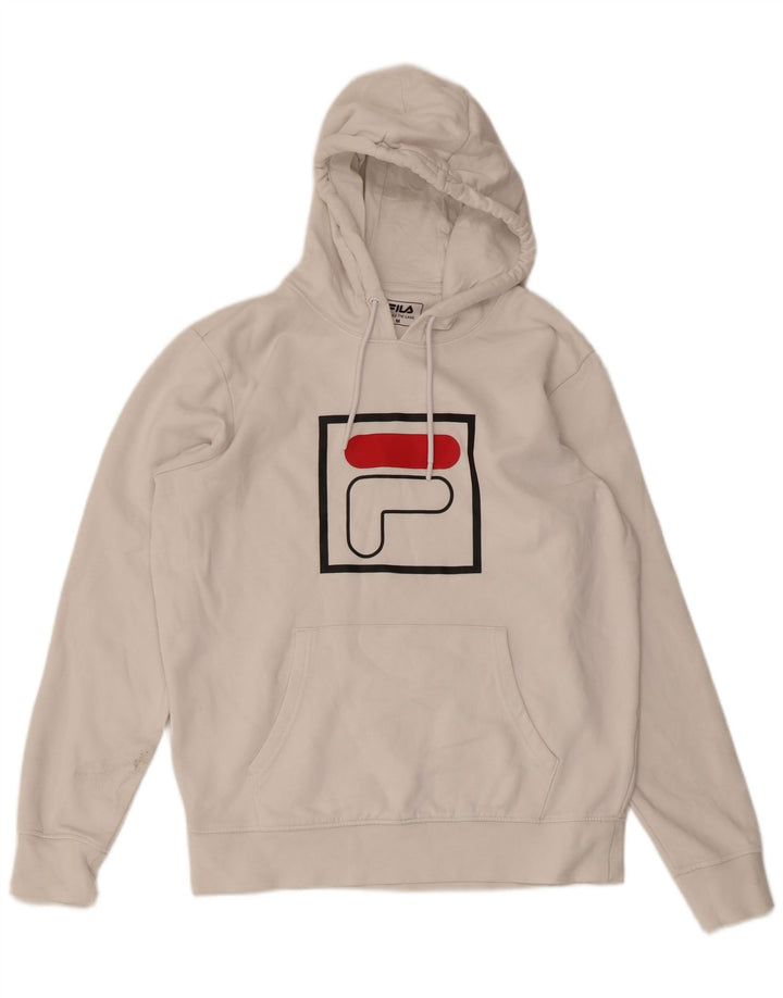 FILA Herren-Kapuzenpullover mit Grafik, mittelweiße Baumwolle