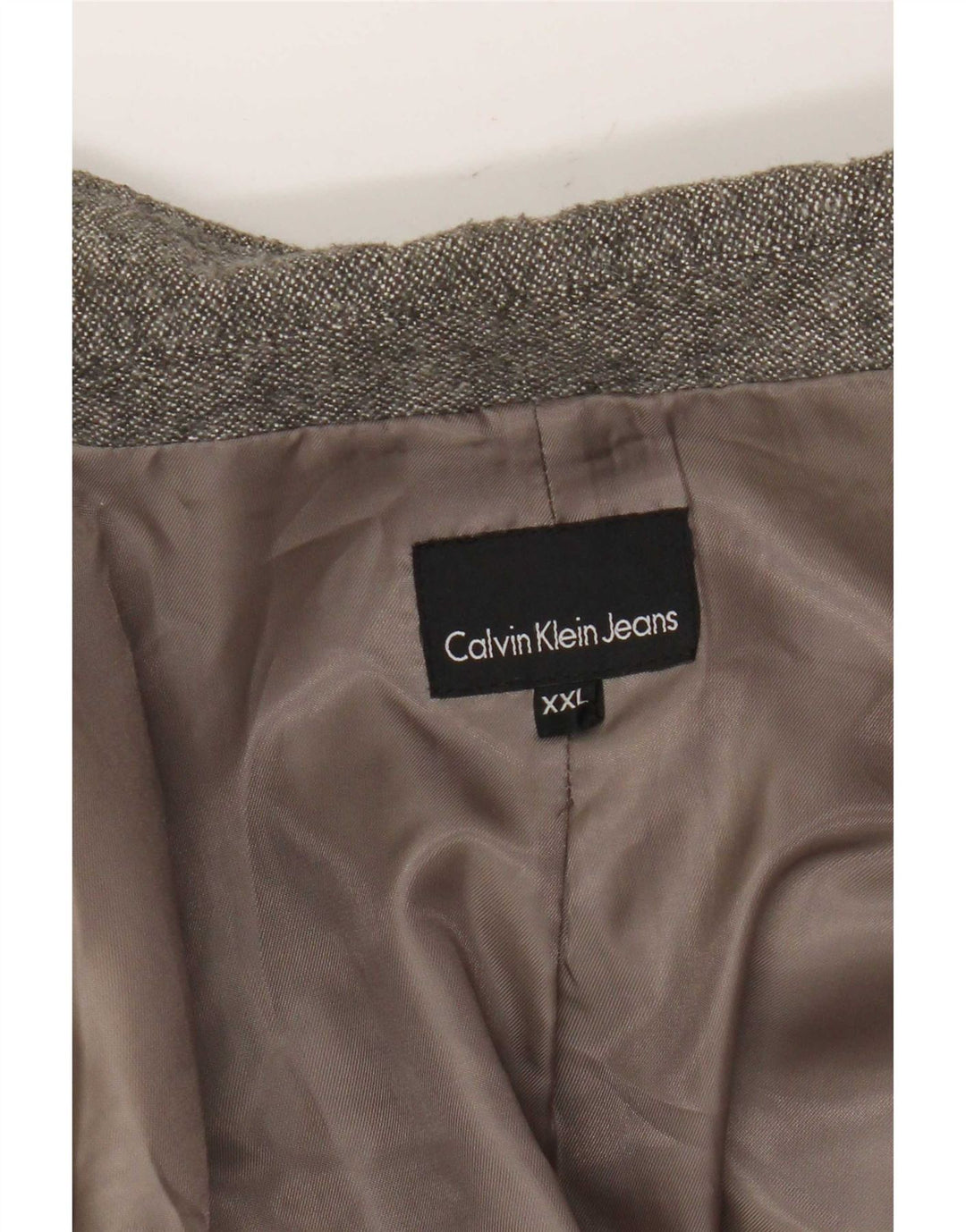 Calvin Klein Jeans Damen 1-Knopf-Blazerjacke UK 20 2XL Grau