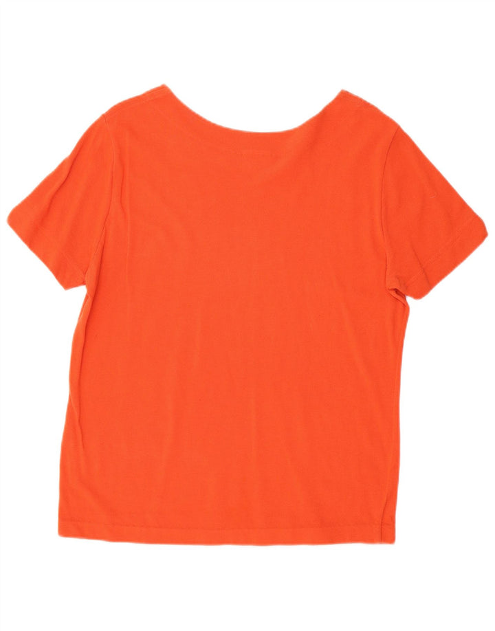 LACOSTE Damen T-Shirt Top Größe 48 XL Orange