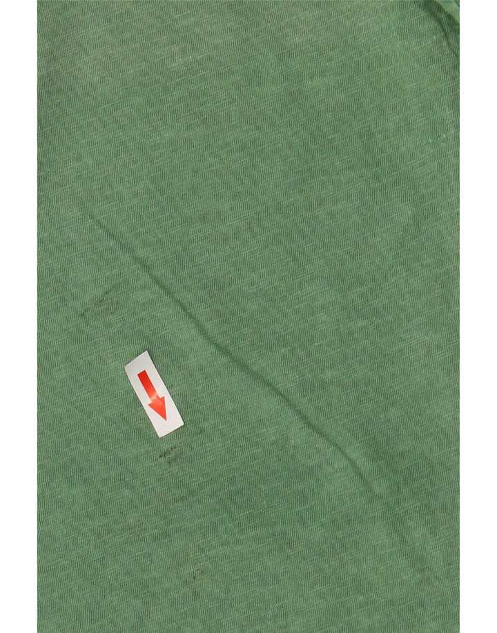 Levi's Herren-T-Shirt-Oberteil aus mittelgrün gefleckter Baumwolle