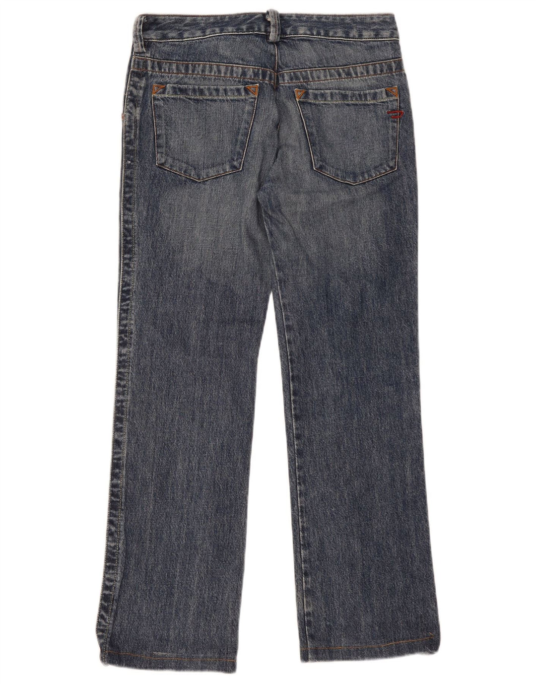 DIESEL Damen Straight Jeans W29 L30 Blaue Baumwolle