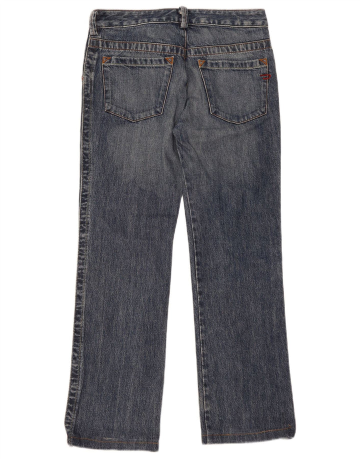 DIESEL Damen Straight Jeans W29 L30 Blaue Baumwolle