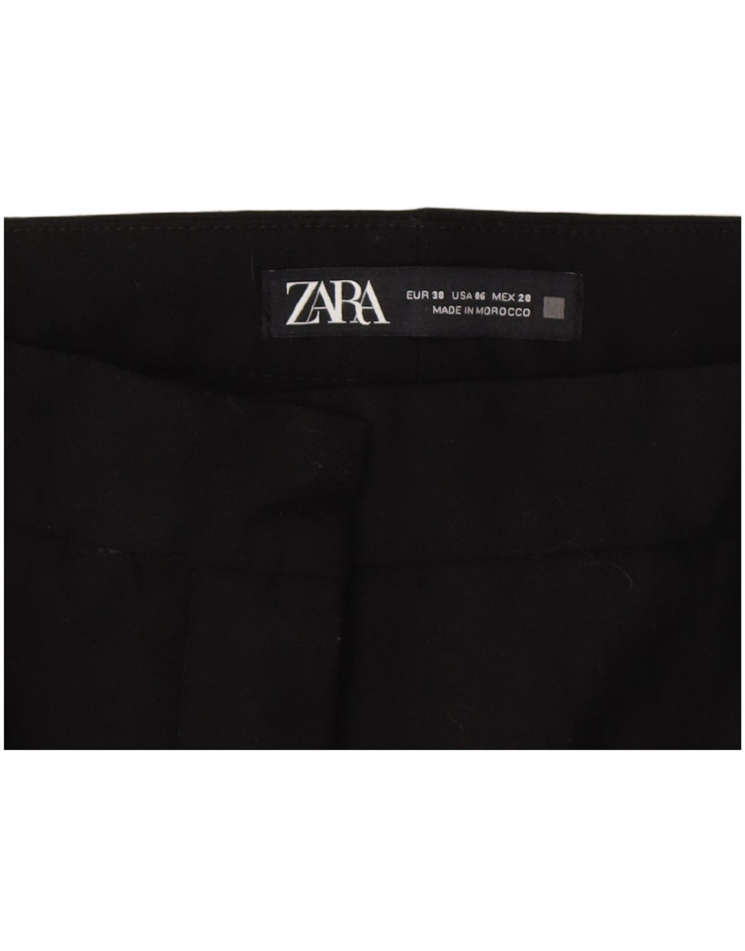 Zara Damen kurze Hose EU 38 Small W28 L23 Schwarz