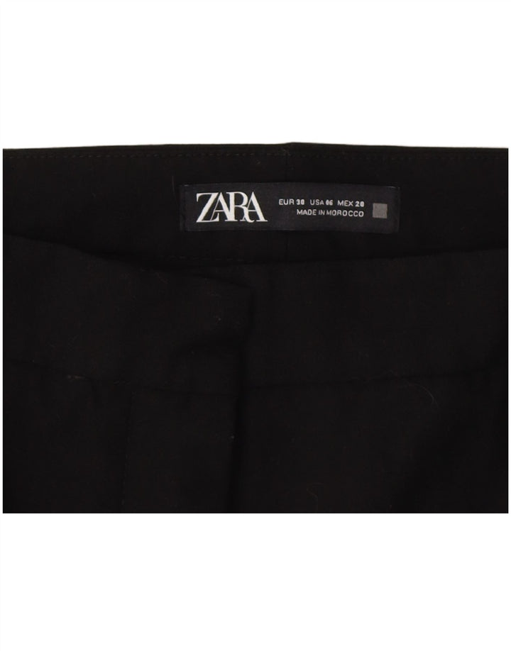 Zara Damen kurze Hose EU 38 Small W28 L23 Schwarz