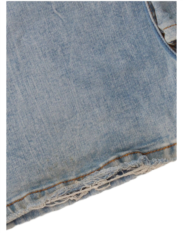 Zara Damen Schlagjeans EU 38 Small W28 L33 Blaue Baumwolle
