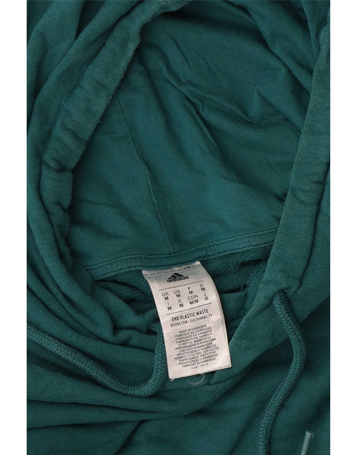 Adidas Herren Kapuzenpullover aus mittelgrüner Baumwolle