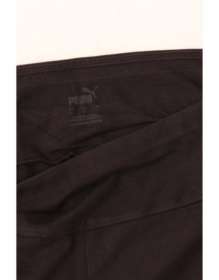 Puma Damen Graphic Sport Shorts UK 14 Large Schwarz
