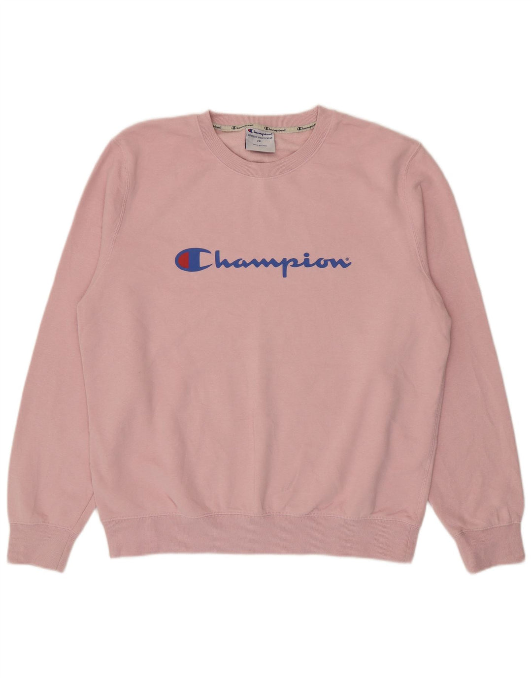 Champion Herren Grafik-Sweatshirt-Pullover 2XL Rosa Baumwolle