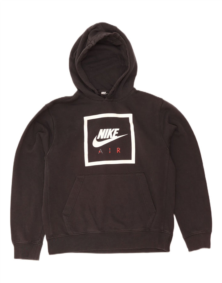 Nike Herren-Kapuzenpullover mit Grafik, mittelschwarz, Baumwolle
