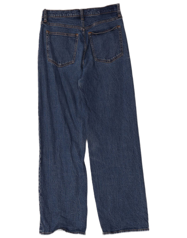 Abercrombie & Fitch Damen Relaxed Straight Jeans US 8 Medium W29 L30 Blau