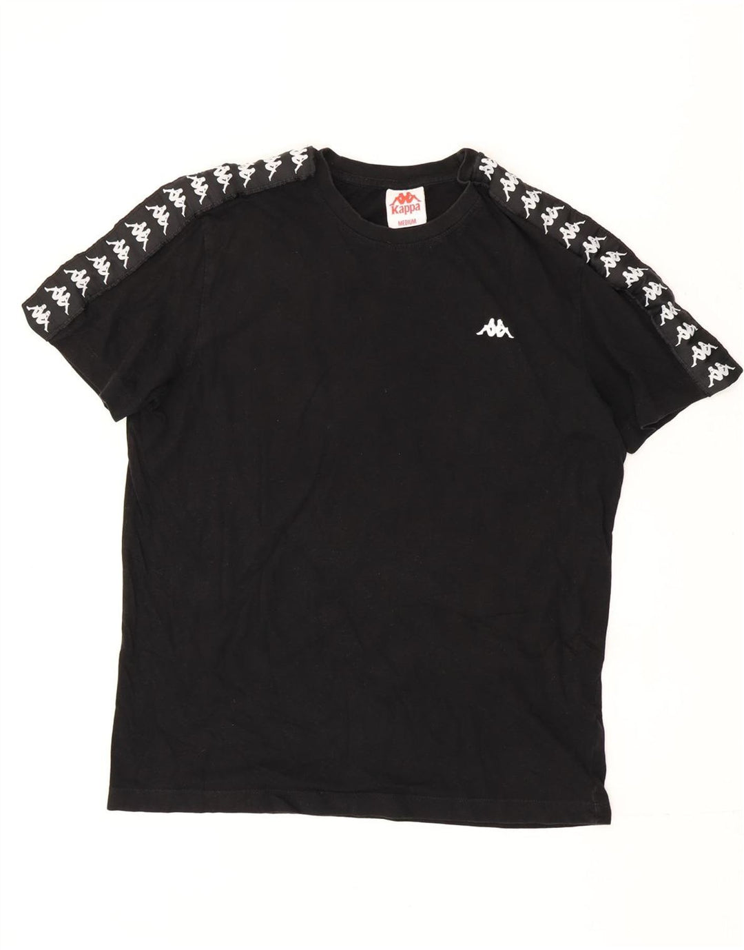 Kappa Herren Graphic T-Shirt Top Medium Schwarz