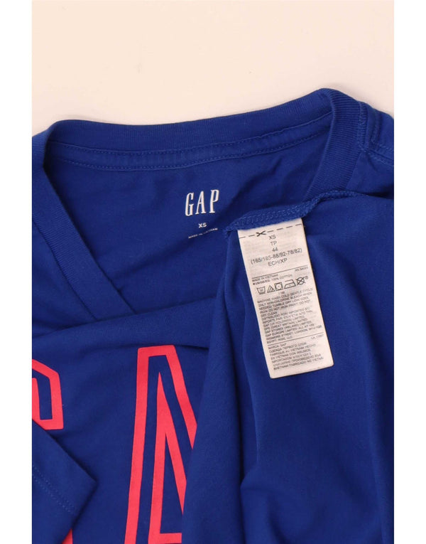 Gap Herren Grafik T-Shirt Top XS Blau Baumwolle