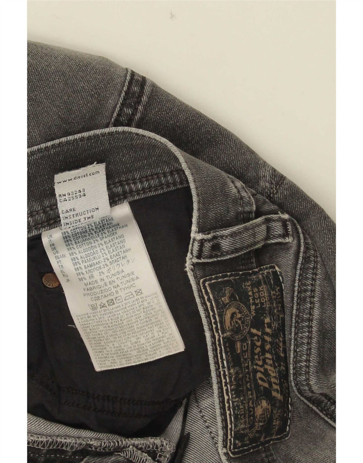 Diesel Damen Tepphar Carrot Slim Jeans W31 L30 Graue Baumwolle