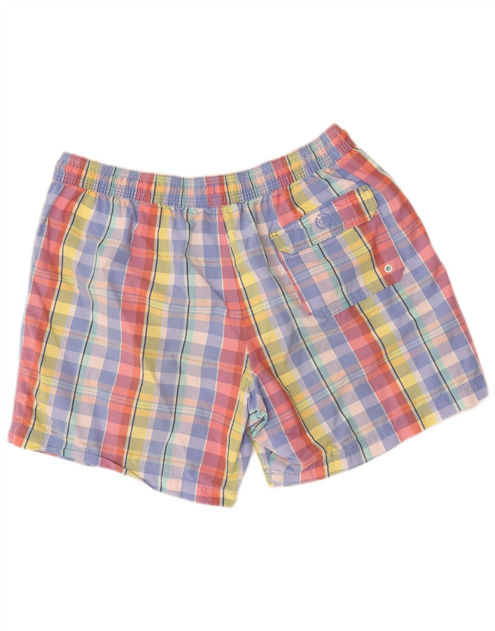 Marks & Spencer Herren-Badeshorts XL aus mehrfarbig karierter Baumwolle