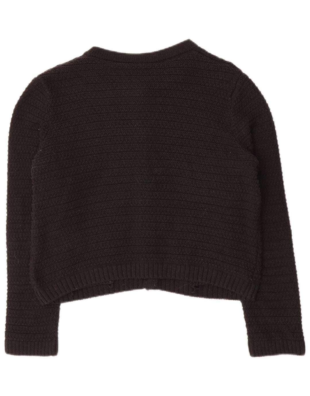 MARKS & SPENCER Damen Crop-Oversize-Cardigan-Pullover UK 10 Small Schwarz