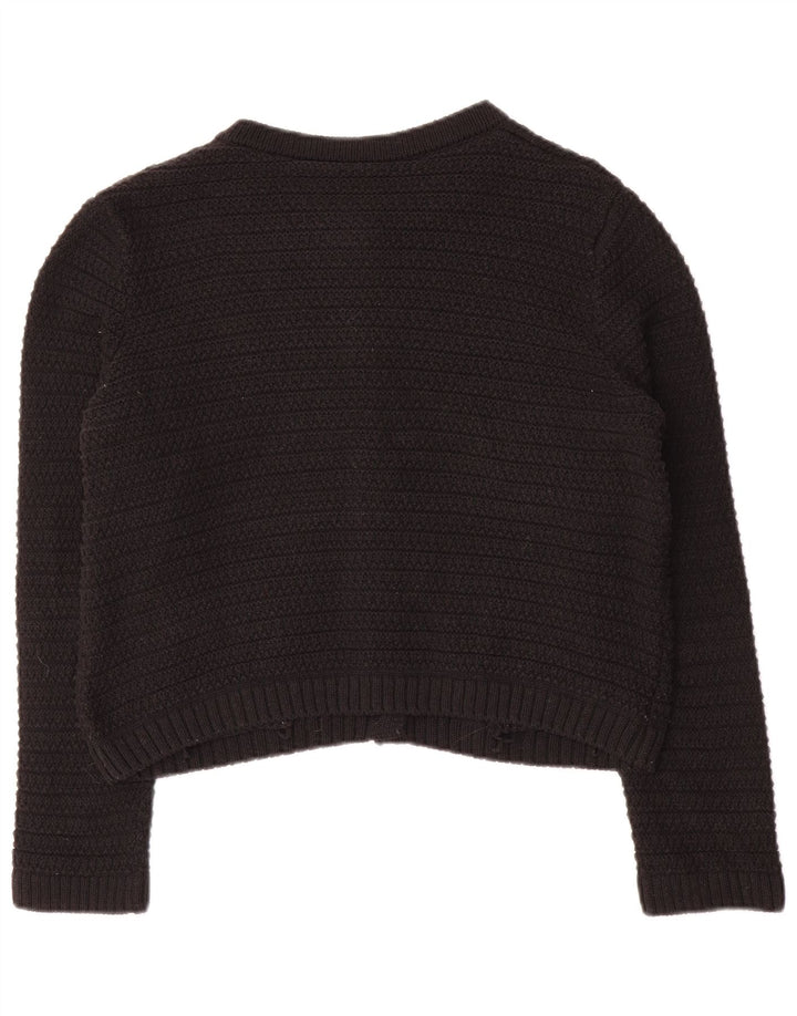 MARKS & SPENCER Damen Crop-Oversize-Cardigan-Pullover UK 10 Small Schwarz