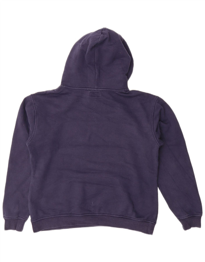 TOMMY HILFIGER Damen Übergroßer Kapuzenpullover UK 14 Medium Marineblau