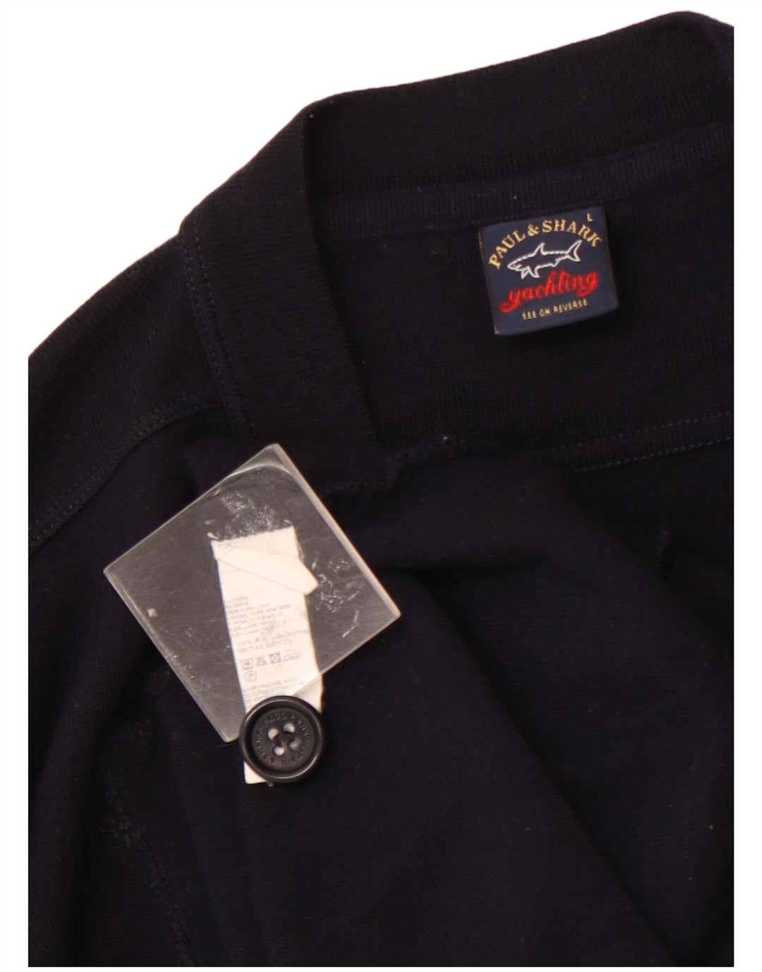 PAUL & SHARK Herren-Strickjacke, große marineblaue Wolle