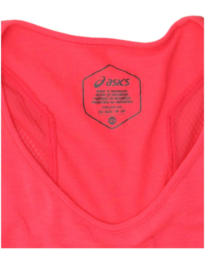 Asics Damen T-Shirt Top UK 6 XS Rosa