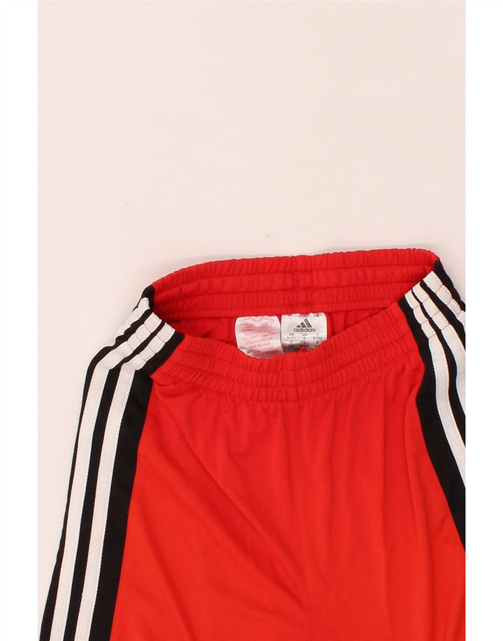 ADIDAS Boys Sport Shorts 9-10 Years Red Colourblock Polyester Vintage Adidas and Second-Hand Adidas from Messina Hembry 