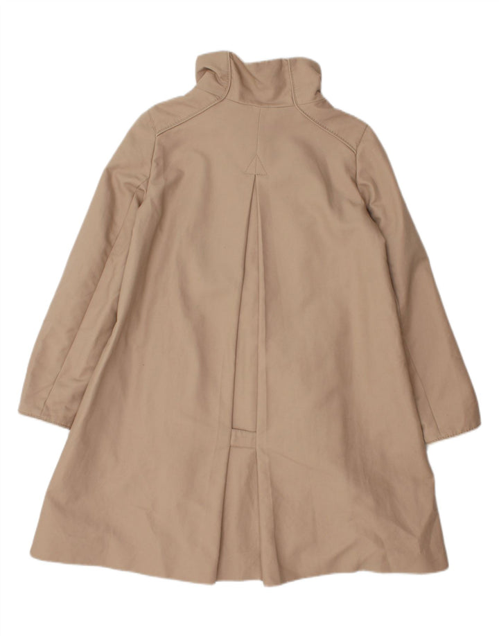 ZARA Womens Overcoat UK 6 XS Beige Cotton Vintage Zara and Second-Hand Zara from Messina Hembry 