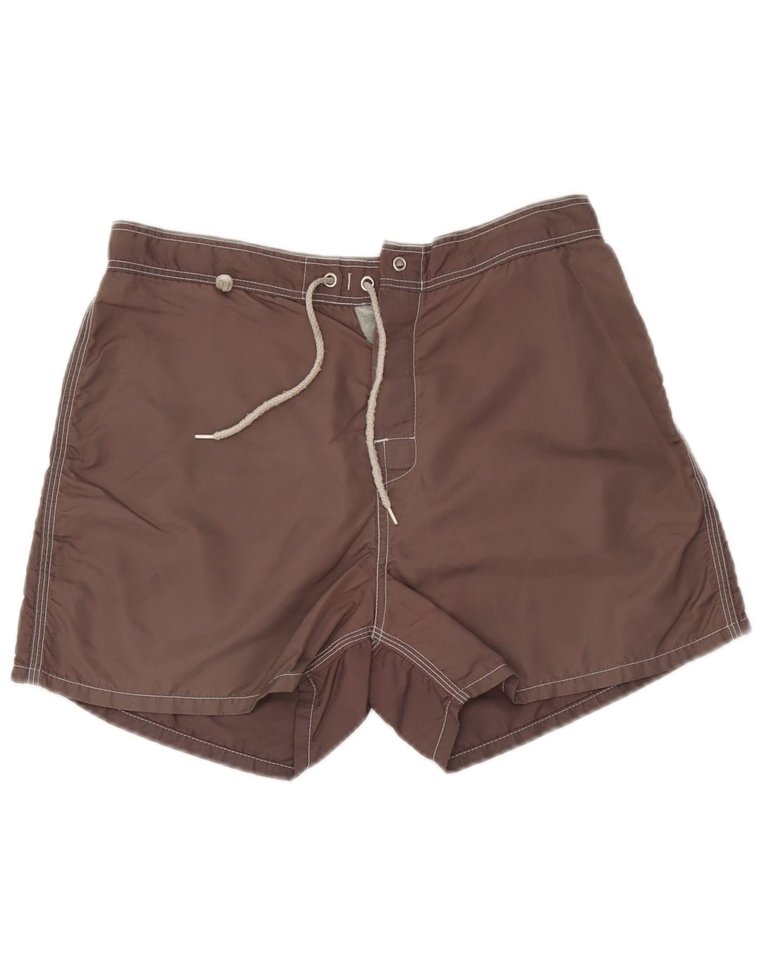 Sundek Herren-Badeshorts aus mittelgrauem Colourblock-Nylon