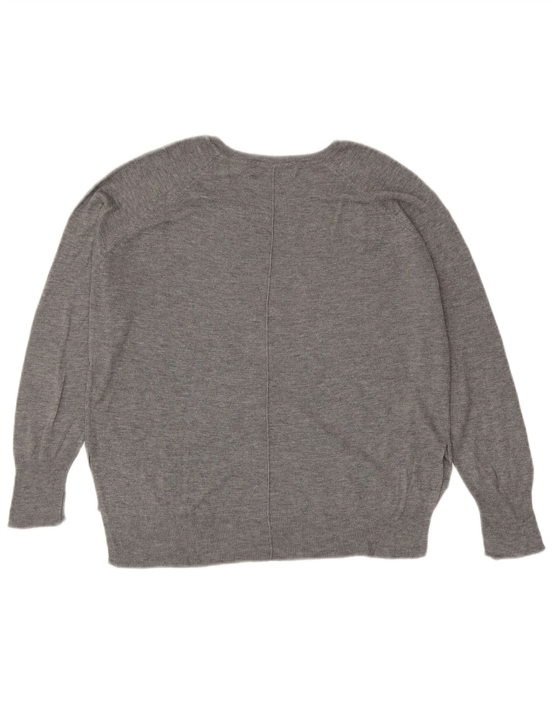 Zara Damen-Pullover mit U-Boot-Ausschnitt, Gr. 14, Mittelgrau