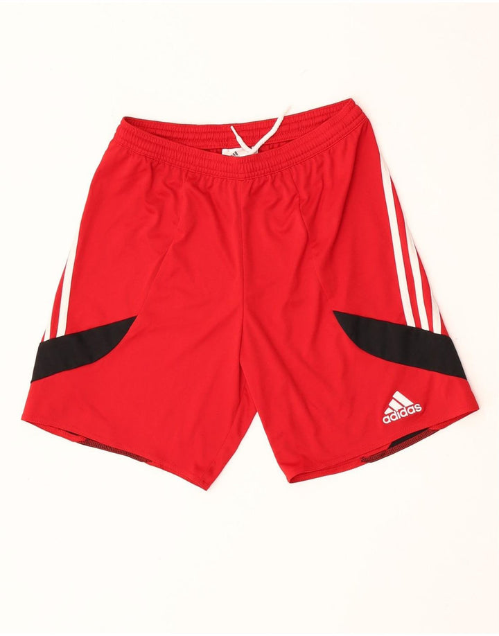 ADIDAS Herren Climalite Sport Shorts Kleines rotes Farbblock-Polyester
