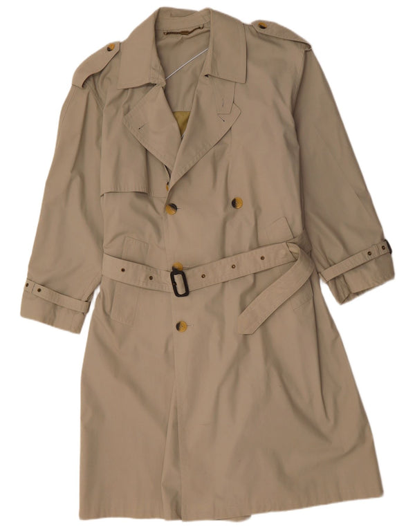 Jupiter Damen Trenchcoat UK 14 Large Beige Baumwolle